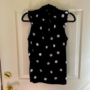 Ruffled polka dot tank